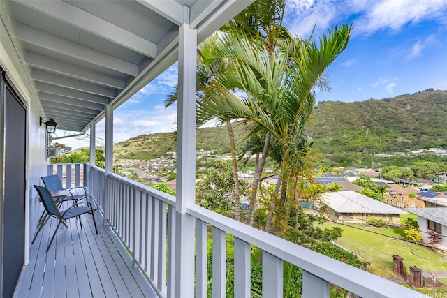 1681 Mahani Loop, Honolulu, HI 96819 - balcony featuring a mountain view