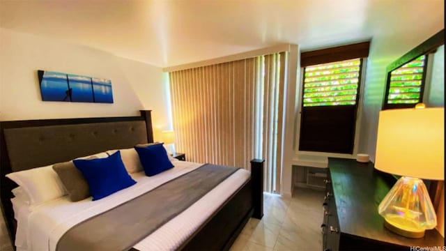 57-120 Lalo Kuilima Way Unit 2/17, Kahuku, HI 96731 - bedroom with light marble finish flooring