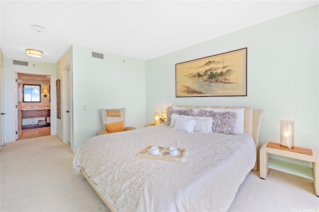 1551 Ala Wai Blvd Unit 1603, Honolulu, HI 96815 - bedroom featuring light colored carpet and connected bathroom