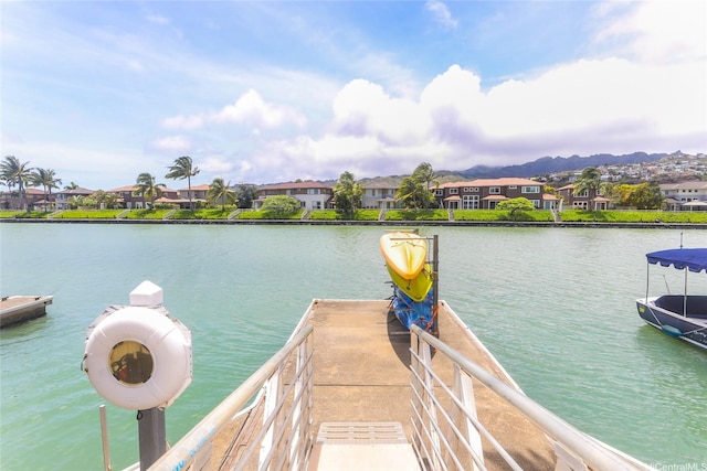 444 Lunalilo Home Rd Unit 226, Honolulu, HI 96825 - dock area with a residential view and a water view
