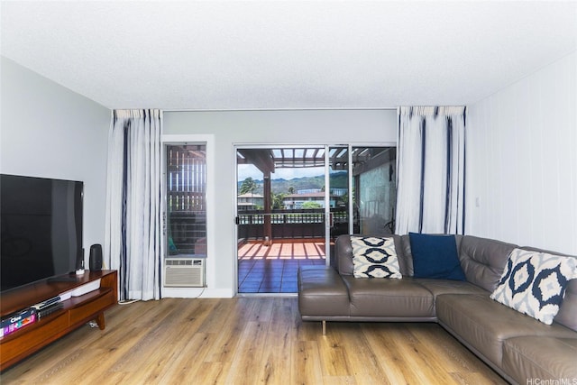 444 Lunalilo Home Rd Unit 226, Honolulu, HI 96825 - living area featuring wood finished floors and cooling unit