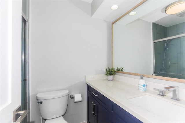 444 Lunalilo Home Rd Unit 226, Honolulu, HI 96825 - full bathroom with toilet, vanity, and an enclosed shower