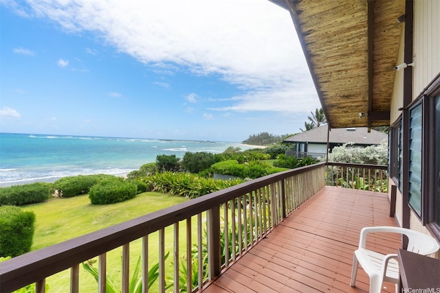56-189 Kamehameha Hwy, Kahuku, HI 96731 - deck featuring a water view