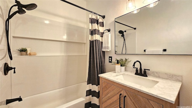 91-540 Puamaeole St Unit 49D, Ewa Beach, HI 96706 - full bathroom with shower / tub combo with curtain and vanity