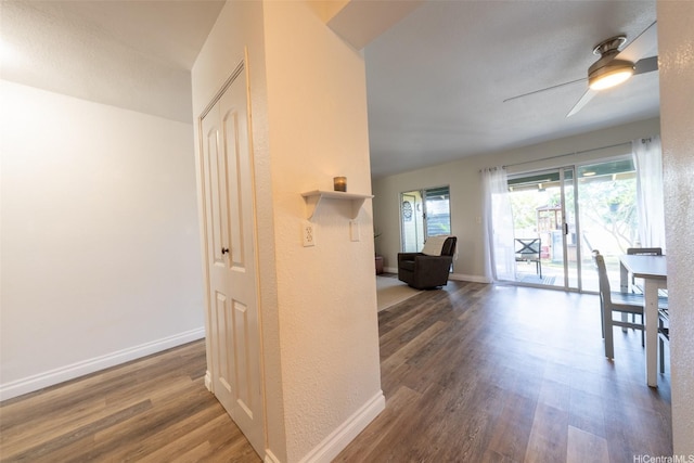 92-1210 Makakilo Dr Unit 5, Kapolei, HI 96707 - corridor featuring wood finished floors, plenty of natural light, and baseboards