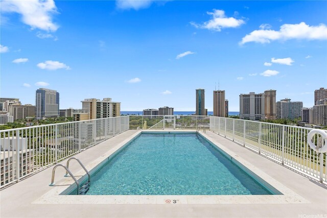419 Keoniana St Unit 1003, Honolulu, HI 96815 - community pool featuring a view of city and a water view