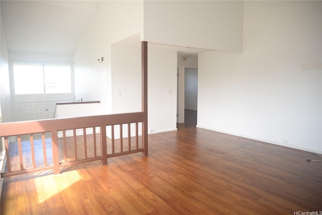 98-524 Lulu Pl Unit 84, Aiea, HI 96701 - empty room with wood finished floors and lofted ceiling