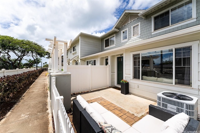 91-1031 Kaimalie St Unit 4P4, Ewa Beach, HI 96706 - view of patio with central AC