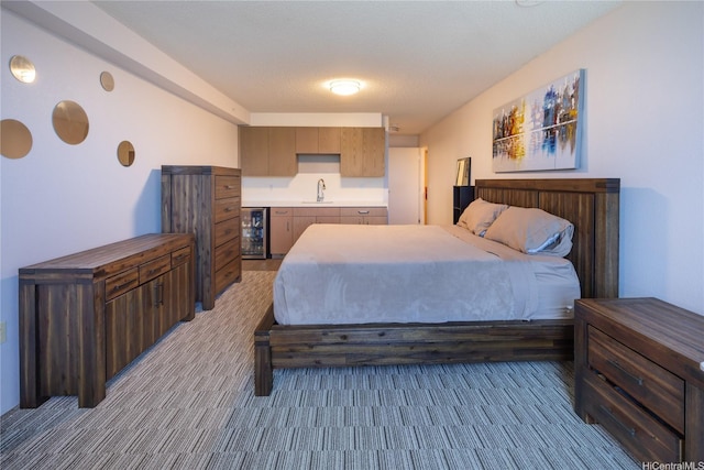 7000 Hawaii Kai Dr Unit 2702, Honolulu, HI 96825 - bedroom featuring beverage cooler and light carpet