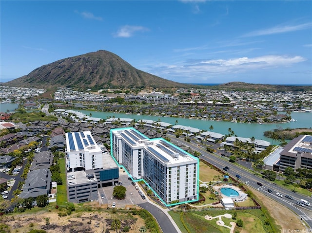 7000 Hawaii Kai Dr Unit 2702, Honolulu, HI 96825 - drone / aerial view of a water and mountain view