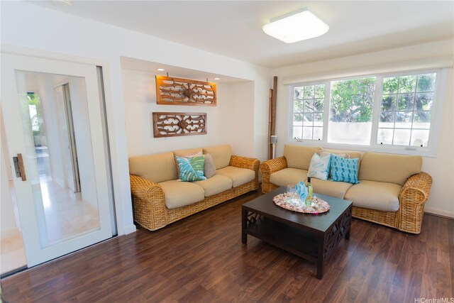 769 Elepaio St, Honolulu, HI 96816 - living area with wood finished floors