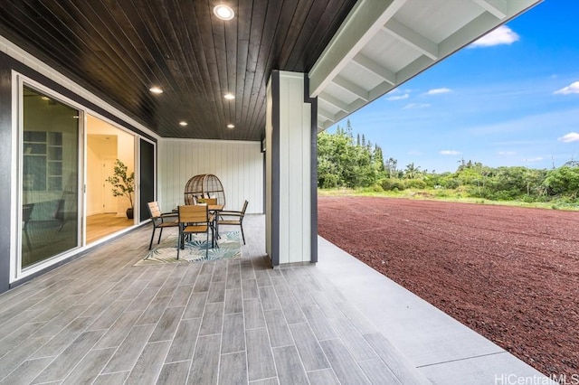view of patio / terrace with outdoor dining space