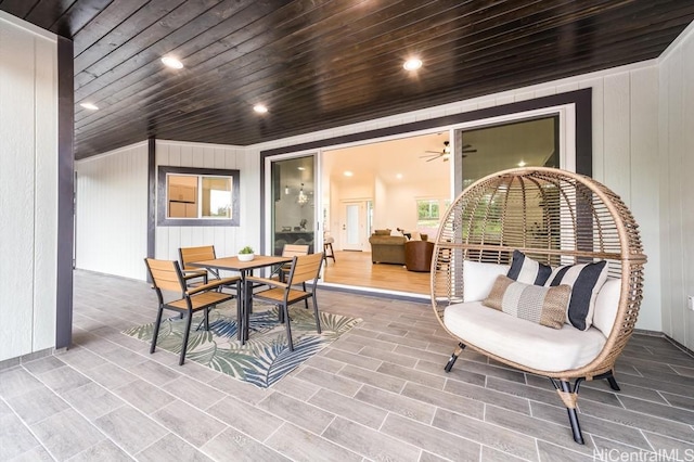 view of patio / terrace with outdoor dining space