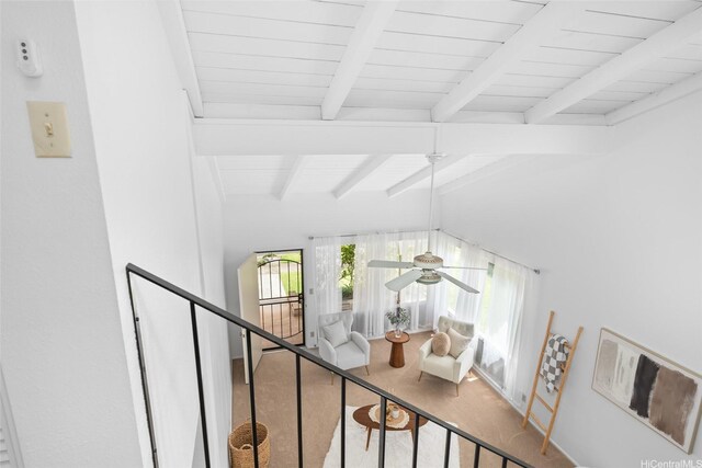 47-541 Hui Iwa St, Kaneohe, HI 96744 - stairs featuring a ceiling fan