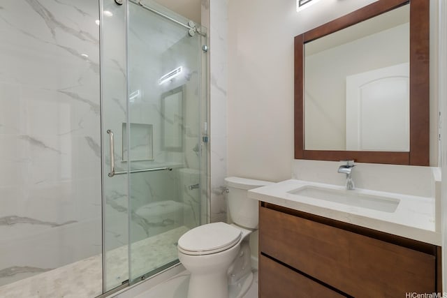 332 Iolani Ave, Honolulu, HI 96813 - bathroom featuring a marble finish shower, toilet, and vanity