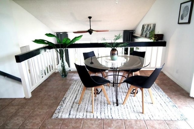 98-487 Kipaepae St Unit 116, Aiea, HI 96701 - dining room with tile patterned flooring, ceiling fan, and baseboards