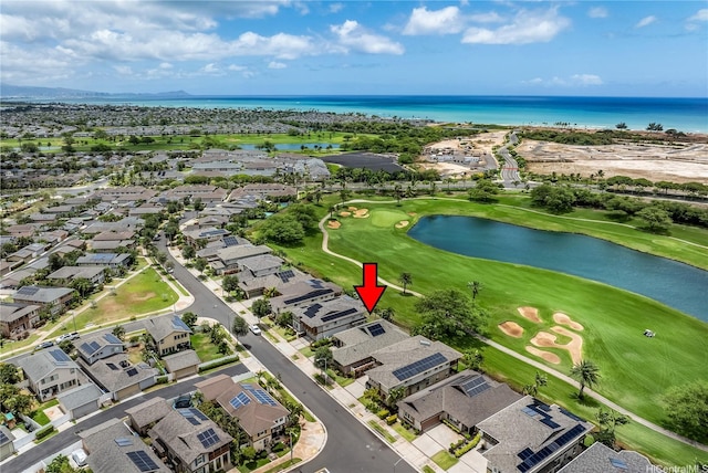 91-1338 Kaiokia St, Ewa Beach, HI 96706 - aerial overview of property's location featuring a large body of water and nearby suburban area