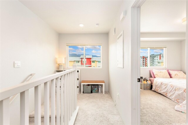 91-3575 Kamolehonua St Unit 1413, Ewa Beach, HI 96706 - hallway with carpet and an upstairs landing