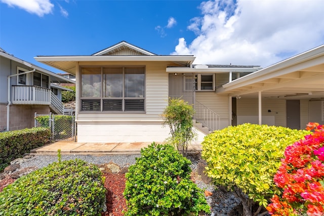 3483 Ala Hinalo St, Honolulu, HI 96818 - view of front of home with stairway
