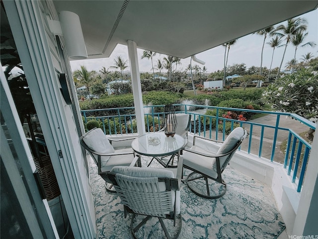 view of balcony
