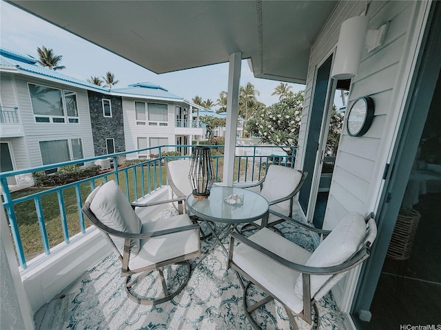 view of balcony
