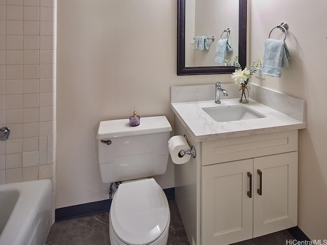 1333 Heulu St Unit 408, Honolulu, HI 96822 - full bath with vanity, toilet, and baseboards