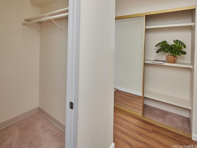 1333 Heulu St Unit 408, Honolulu, HI 96822 - walk in closet with wood finished floors