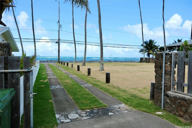51-416 Kamehameha Hwy Unit A, Kaaawa, HI 96730 - view of yard with a water view