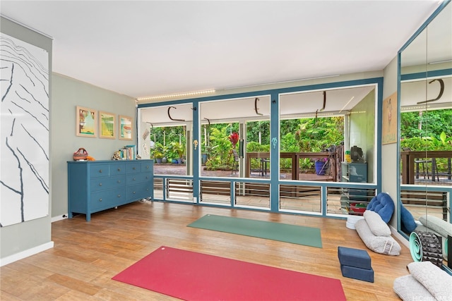 1149 Maunawili Rd, Kailua, HI 96734 - exercise area with wood finished floors