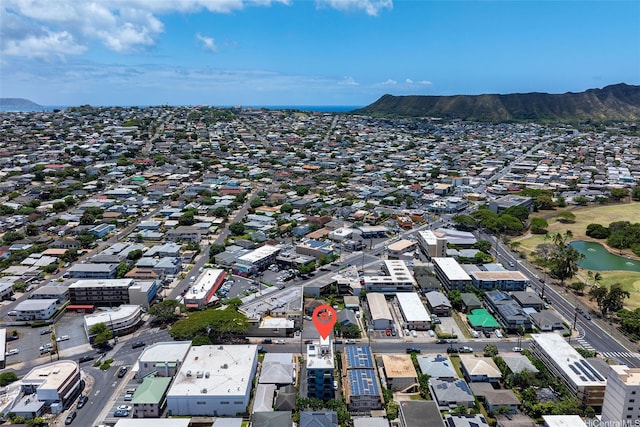 738 Palani Ave Unit 401, Honolulu, HI 96816 - aerial view of property's location with a water and mountain view