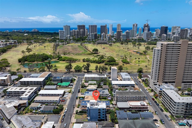 738 Palani Ave Unit 401, Honolulu, HI 96816 - aerial view of skyline and a nearby body of water