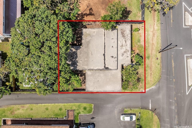 2137 Oahu Ave, Honolulu, HI 96822 - aerial view of property and surrounding area featuring property parcel outlined