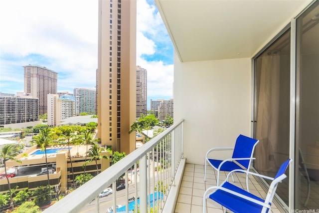 400 Hobron Ln Unit 1109, Honolulu, HI 96815 - balcony with a city view and view of pool area