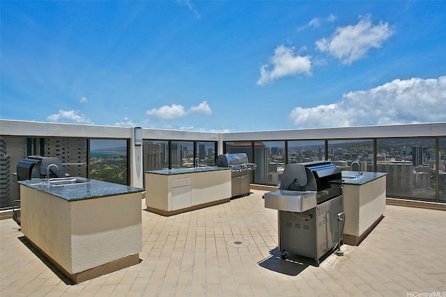 400 Hobron Ln Unit 1109, Honolulu, HI 96815 - view of patio featuring a sink
