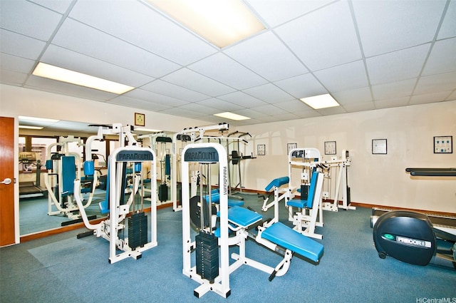 400 Hobron Ln Unit 1109, Honolulu, HI 96815 - gym featuring a drop ceiling