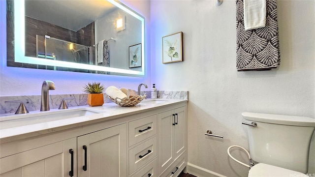 95-786 Wikao St Unit M103, Mililani, HI 96789 - full bathroom with double vanity, tiled shower, and a textured wall