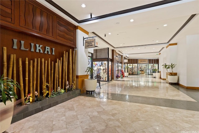 1777 Ala Moana Blvd Unit 1517, Honolulu, HI 96815 - building lobby featuring recessed lighting and ornamental molding