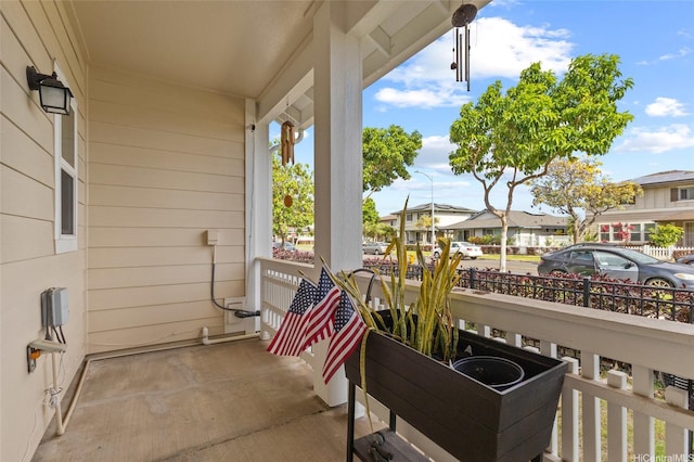 1166 Kukulu St Unit 706, Kapolei, HI 96707 - view of patio with a porch and a residential view