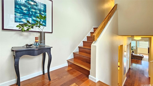 98-1451 Kaahumanu St Unit B218, Aiea, HI 96701 - stairway with wood finished floors and baseboards