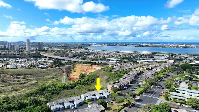 98-1451 Kaahumanu St Unit B218, Aiea, HI 96701 - aerial view of residential area featuring a nearby body of water