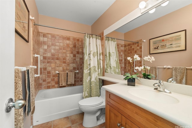 609 Koko Isle Cir Unit 1205, Honolulu, HI 96825 - bathroom featuring tile patterned flooring, vanity, shower / bath combo with shower curtain, and toilet