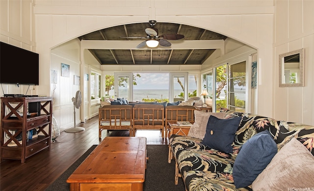 61-365 Kamehameha Hwy, Haleiwa, HI 96712 - sunroom with healthy amount of natural light and beamed ceiling