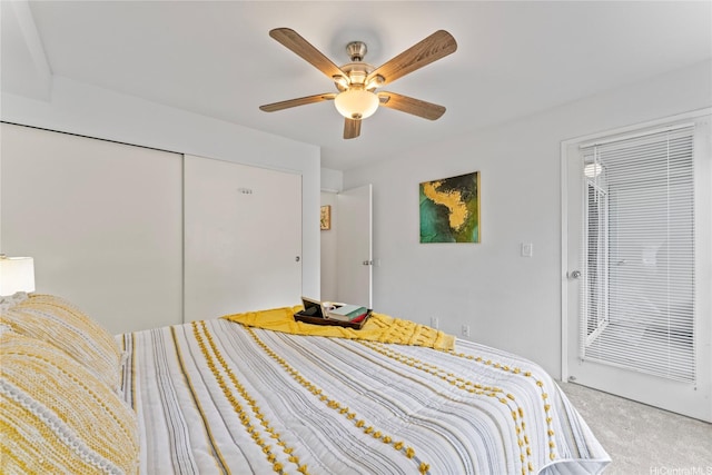 95-798 Wikao St Unit S104, Mililani, HI 96789 - bedroom with carpet, ceiling fan, and a closet