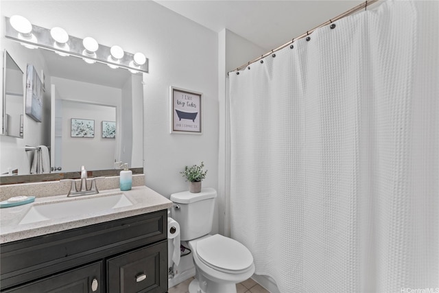 95-798 Wikao St Unit S104, Mililani, HI 96789 - bathroom with vanity, toilet, and tile patterned floors