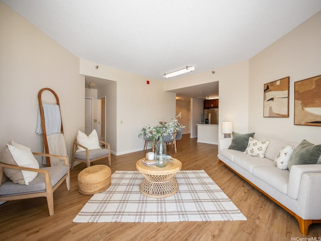 725 Kapiolani Blvd Unit 1105, Honolulu, HI 96813 - living area with wood finished floors and baseboards