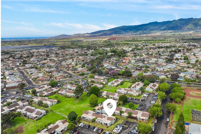 94-425 Lanikuhana Pl Unit 1100, Mililani, HI 96789 - aerial view of property and surrounding area with a mountain backdrop and nearby suburban area