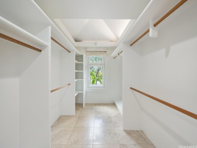 756 Mokulua Dr, Kailua, HI 96734 - walk in closet featuring light tile patterned flooring and lofted ceiling