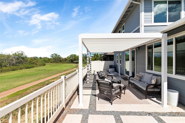 91-1123 Hokua St, Ewa Beach, HI 96706 - view of patio / terrace with outdoor lounge area