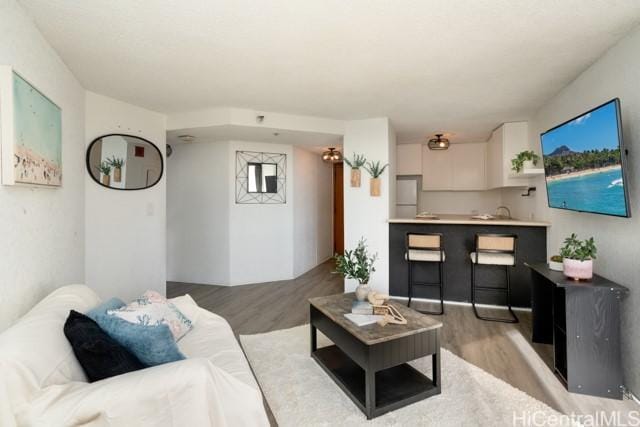 300 Wai Nani Way Unit 1815, Honolulu, HI 96815 - living room with wood finished floors