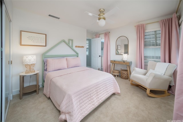 91-1124 Kai Oio St, Ewa Beach, HI 96706 - bedroom featuring light carpet and a ceiling fan